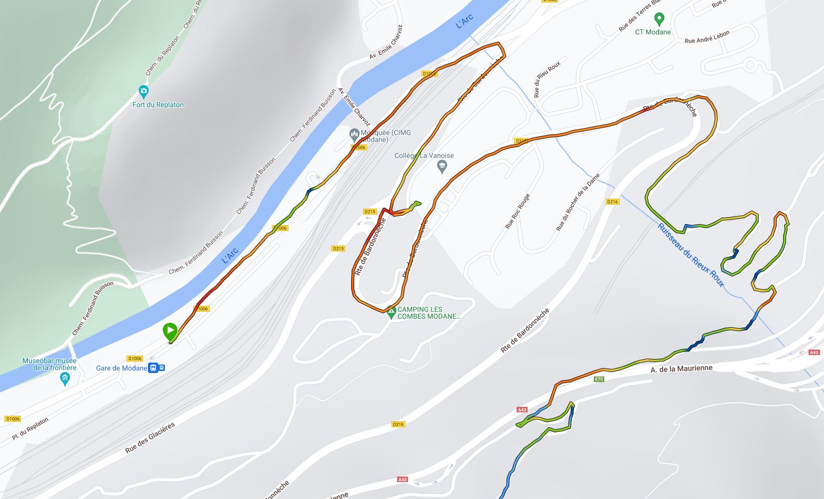 itinéraire au départ du trek de 3 jours